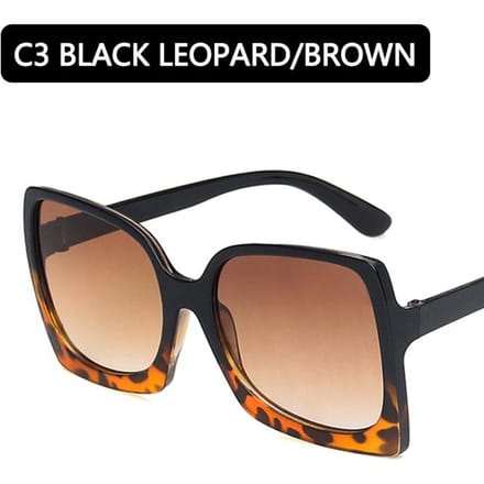 Mode Oversized Zonnebril Dames Designer Plastic Dames Groot Montuur Gegradueerd Zonnebril UV400 gafas de sol mujer Other