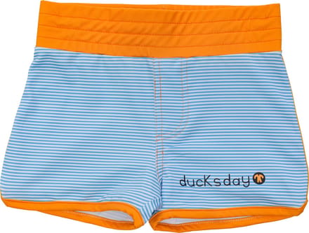 Ducksday - zwembroek - UV - true blue - blauw - 7-8 jaar - 122/128 - valt klein