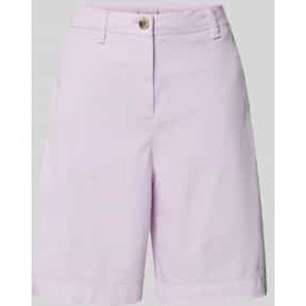 regular fit korte chino van mix van katoen en lyocell