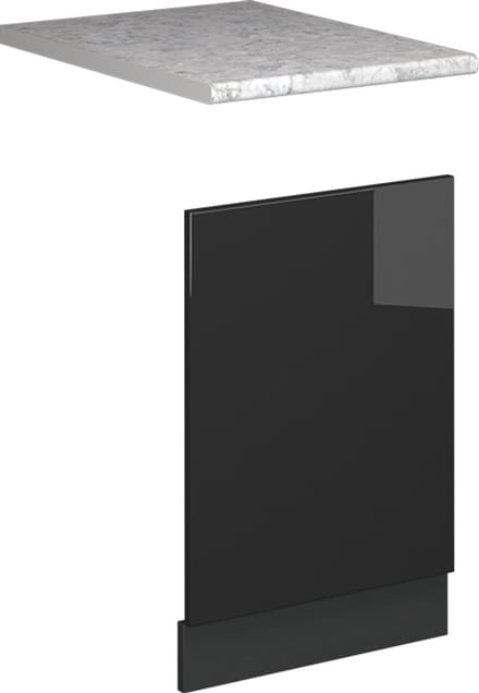 Vicco Fame-Line Frontpaneel – 45 cm, WB Marmer Antraciet Hoogglans