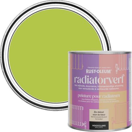 Rust-Oleum Groen Radiatorverf Hoogglans - Limoen 750ml