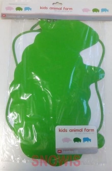 Slab en Placemat Groen kids animal Farm