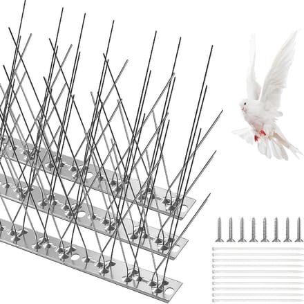 Effectieve vogelwering met 3 sets vogelspikes van 25 cm voor tuin en balkon
