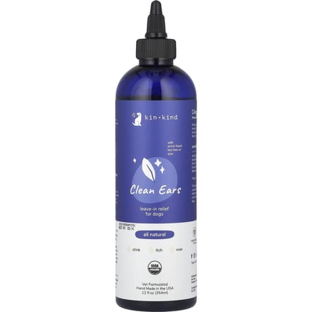 Kin+Kind, Schone Oor, Leave-In Verlichting voor Honden, 354ml(12 fl oz) blue