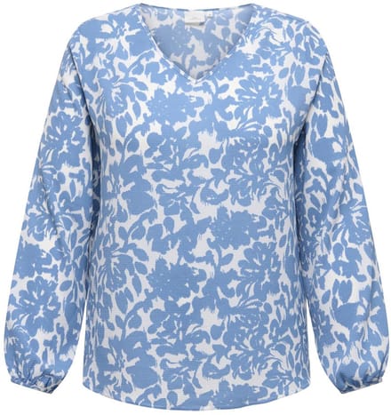 ONLY CARMAKOMA - CARVICA L/S V-NECK TOP WVN NOOS Dames Blouse