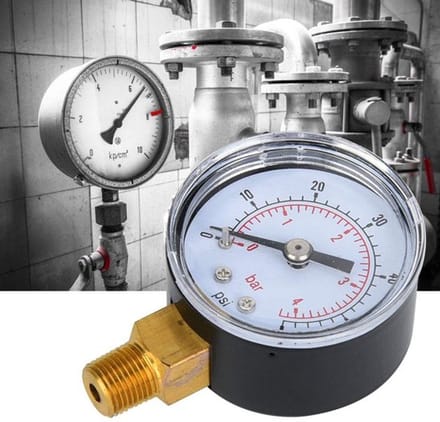 Dailygoody - Drukmeter 1/8 inch Bspt - Voor Lucht, Water en Olie
