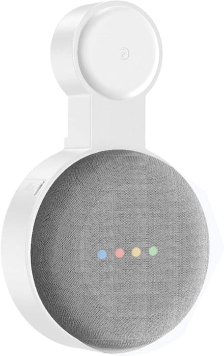Wandhouder - Voice Assistant Houder - Slimme Speaker Plaatsen - Kabelopslag Geïntegreerd - 1 kg - Wit
