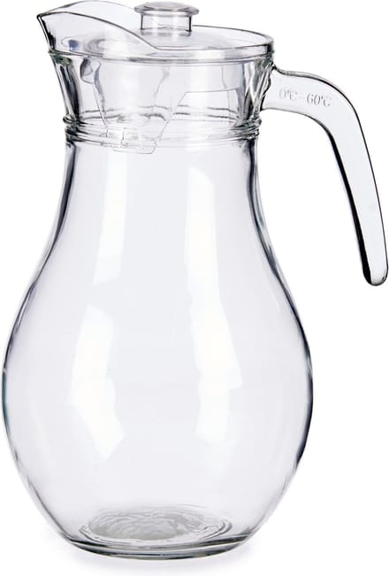 Vivalto Karaf met deksel - glas - inhoud 1,8 liter - transparant - sapkan