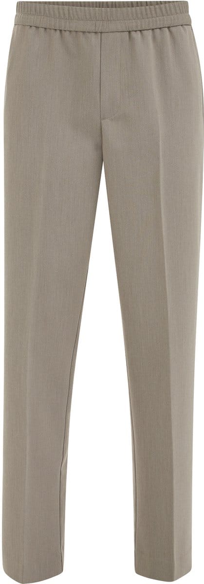 WE Fashion Heren straight leg pantalon met elastieken band