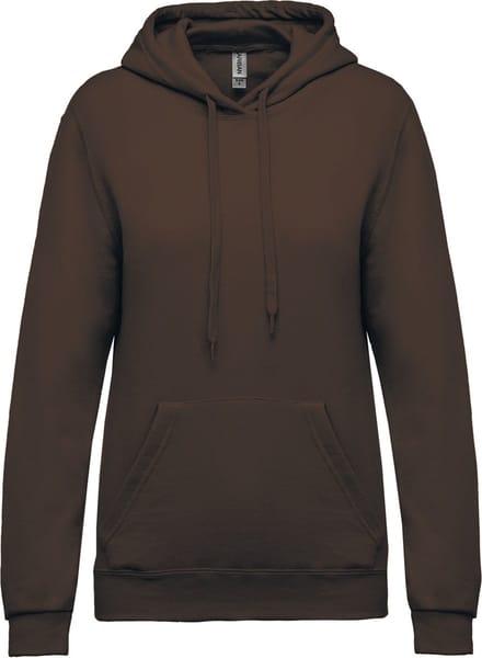 Kariban Eco damessweater met capuchon K473 - Chocolate - S