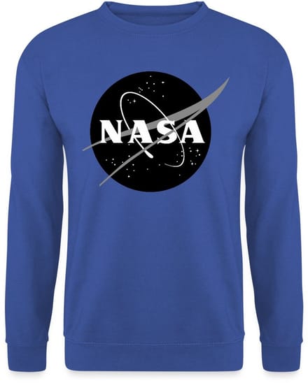NASA zwart-wit klassiek logo Sweater Heren