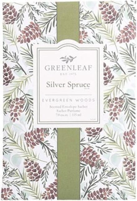 Greenleaf Geurzakje Silver Spruce 17 Cm Hout Groen