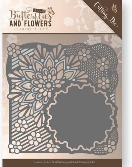 Mal - Jeanine's Art -  Classic Butterflies and Flowers - Bloem Omlijsting