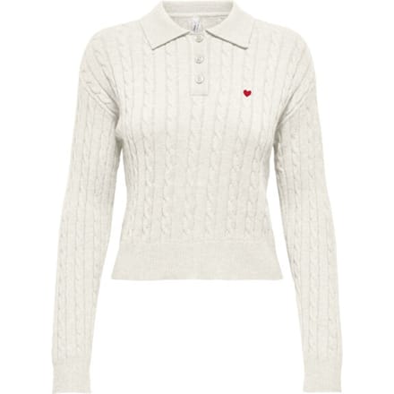 ONLY - ONLKATIA LS CABLE POLO CC KNT - Dames - Gebreide truien
