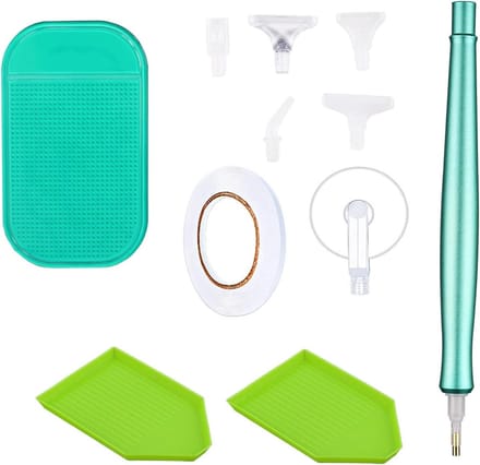 Diamant Schilderen Pen - Boorset Accessoires - Hobby Knutselen - 7 Reservekoppen - 19 gram - Niet gespecificeerd