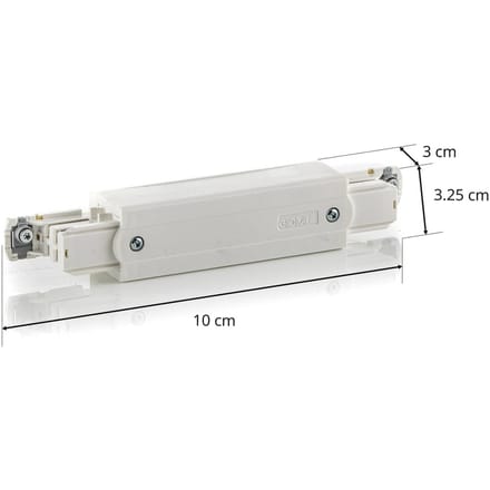 GLOBAL Centrale voeding voor HV-stroomrail Noa, wit