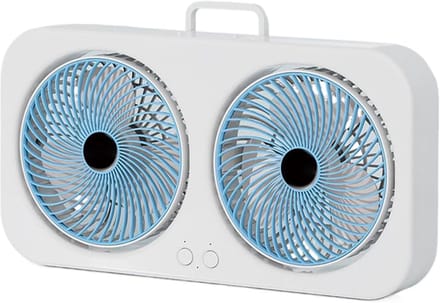 VHV - Campingventilator - campingventilator met lamp - USB oplaadbaar, stil - voor camping, tent, caravan