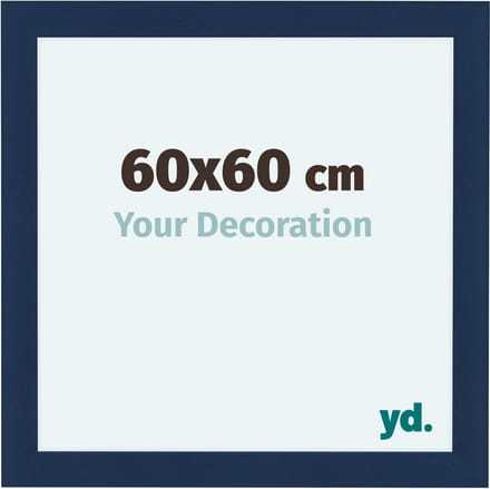 Your Decoration - Fotolijst 60x60 cm - MDF - Donkerblauw Geveegd - Como