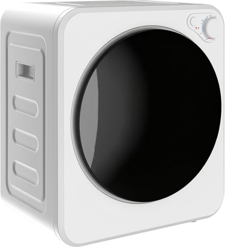 HOMCOM Mini Wasdroger 2,5 kg met 5 Programma's - Kledingdroger - Droogmachine - Compacte Droger - Wit
