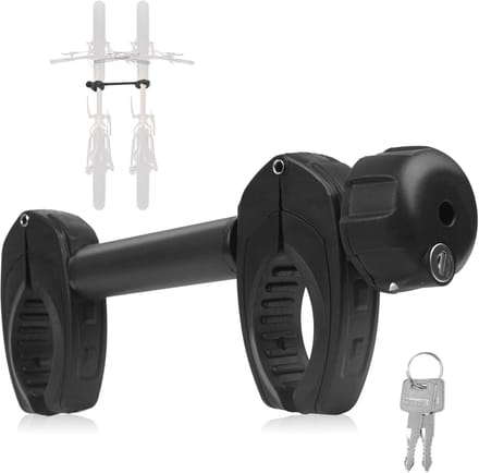 WARMFAY Fietshouder Bike Holder 2-Fietsframehouder Fiets 2 en 3 aansluiten-Zwart