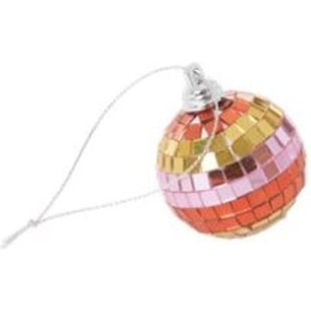 Rice kerst - kerstboomhanger discobal goud