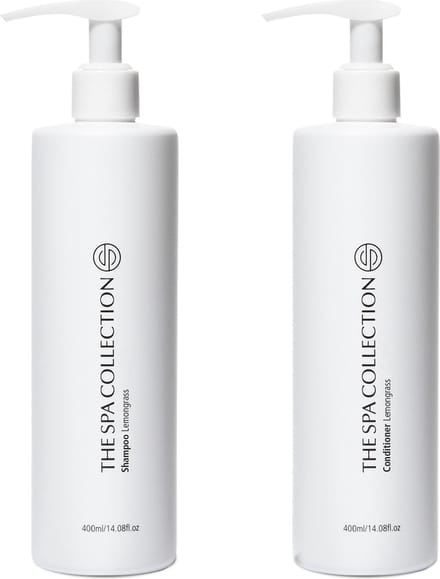 The Spa Collection Lemongrass - Shampoo + Conditioner - Milde formulering - 400 ml pompfles - Set van 2 stuks