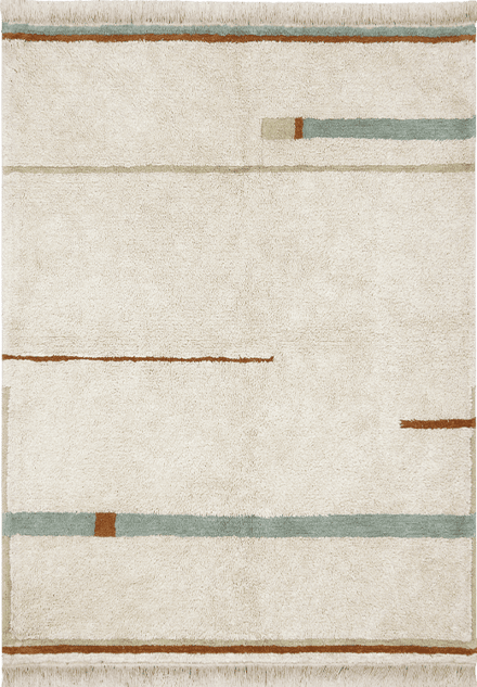 Lorena Canals Eco-City Lanes Vintage Blue - 140 x 200 cm
