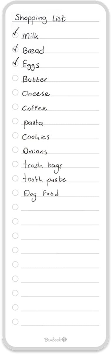 Sticky Shopping List