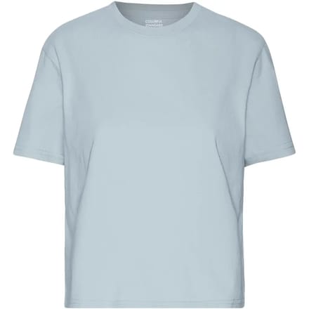Dames-T-shirt Colorful Standard Organic Boxy powder blue