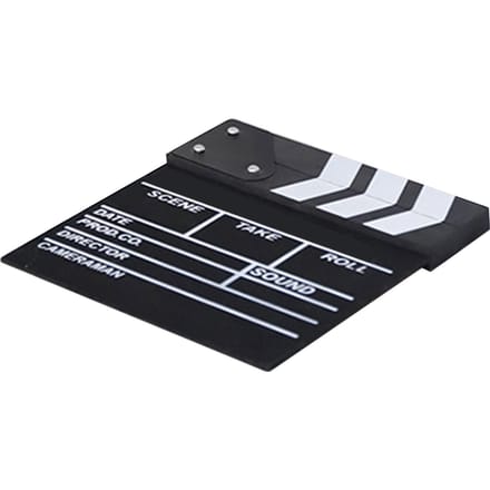 Filmklapper 20 X 20cm Uitwisbaar Zwart Houten Klapperbord voor Regisseur