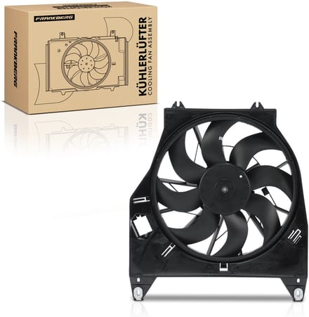 Frankberg 1x Motorradiateur Enkele ventilator