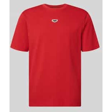 T-shirt met labeldetail