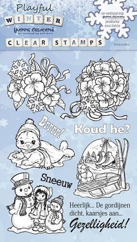 Clear Stamp - Yvonne Creations - Playfull Winter