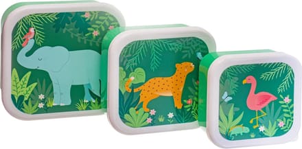 Snackbox (3 stuks) Jungle Friends van Sass & Belle
