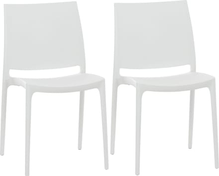 CLP Maya Set van 2 Stoelen wit
