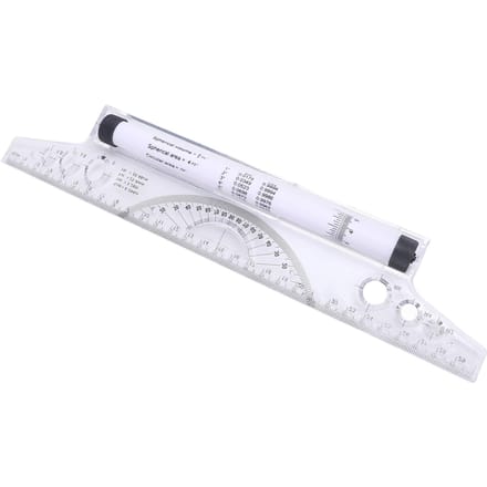 Rollende Liniaal Parallelle Lijn Boog Curve Tekenen Meten Roller Liniaal met Ingebouwde Gradenboog 30cm