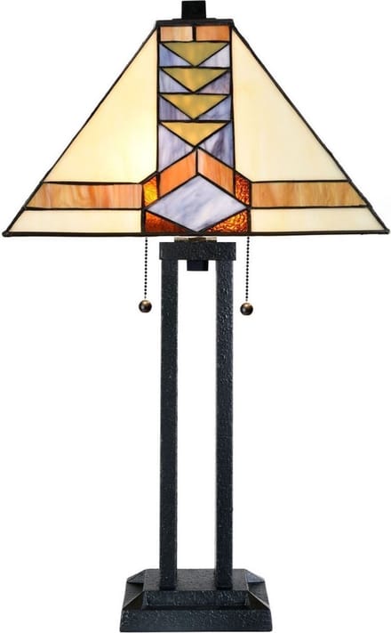 Tiffany Tafellamp Piramide Architect - Art Deco Trade