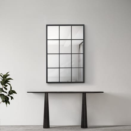 Spiegel Cupello hangend 90x60 cm zwart mat