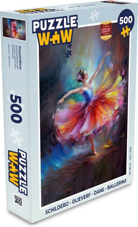 Puzzel Schilderij - Olieverf - Dans - Ballerina - Legpuzzel - Puzzel 500 stukjes