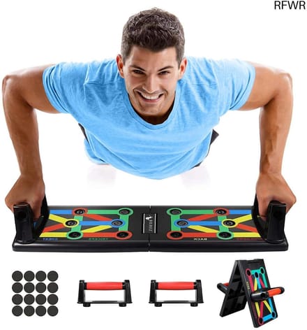 RFWR® Multifunctioneel Draagbare Push Up Board - 12 in 1 Fitness Apparatuur voor Thuis Training
