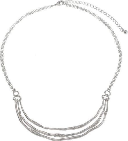 Behave - Statement ketting dames - Dynamisch desBehave - Statement ketting dames - Dynamisch design - Zilverkleur - 40,5 cmign - Zilverkleur - 40,5 cm
