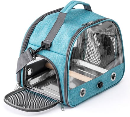 Transport Draagtas voor parkieten Blauw