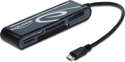 DeLOCK Micro USB OTG Cardreader - 0,10 meter