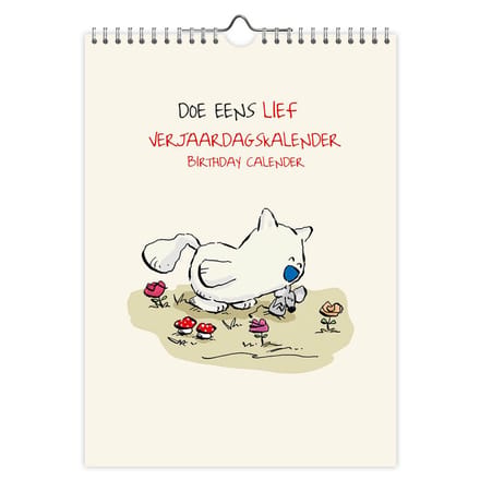 Doe eens lief verjaardagskalender - 18x25 cm