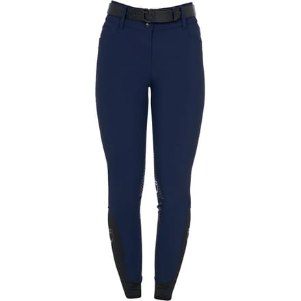 Dames rijbroek met middengrip Equestro Stones Logo