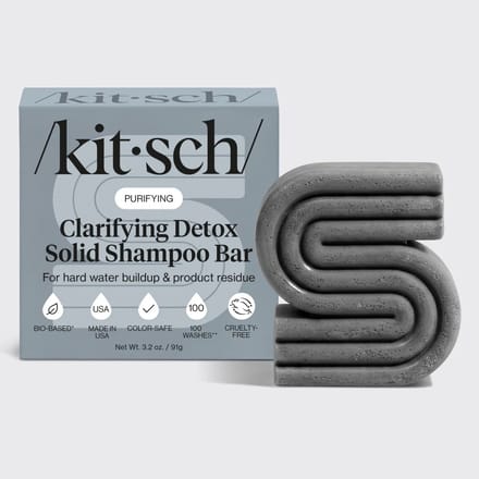 Kitsch clarifying detox solid shampoo bar voor detox van je opgebouwde shampoo resten