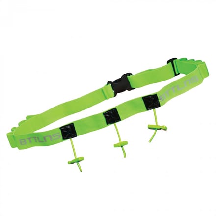 BTTLNS startnummerband - triathlon race belt - hardloopriem - hardloopband - inclusief gel vakjes - Keeper 2.0 - groen