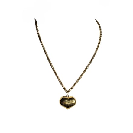 FlowJewels - ketting met hart - stainless steel - goudkleurig