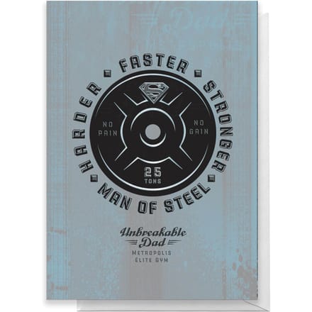 Superman Fathers Day Greetings Card - Giant Card