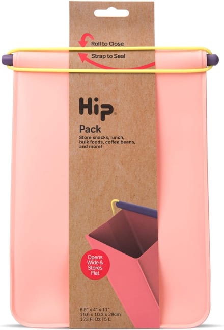 Herbruikbare Lunchzak, Pack - Groot, 4.1 Liter, Perzik - HIP